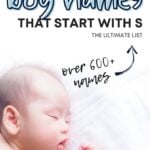 Baby Boy Names That Start With S