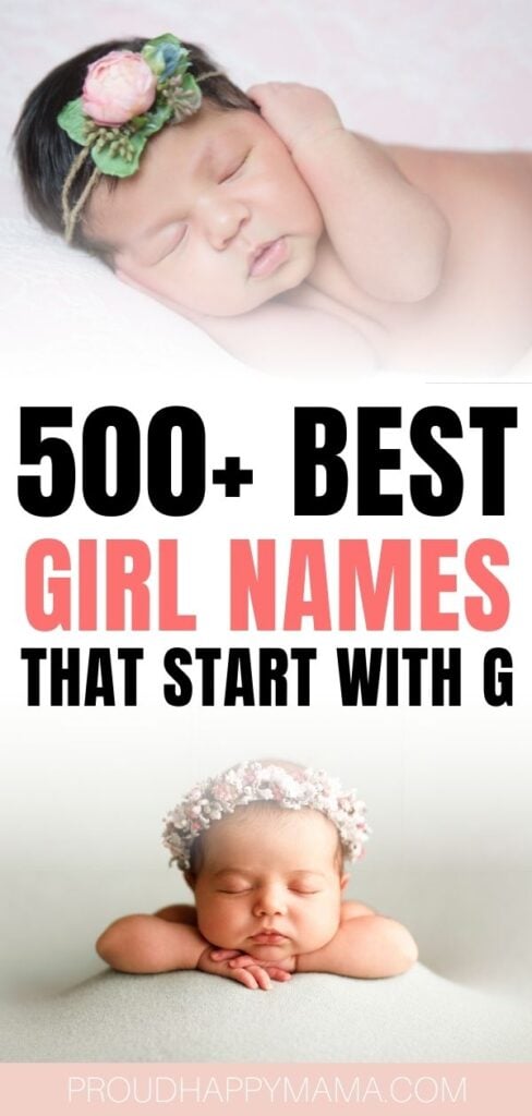 Cute Baby Girl Names That Start With G