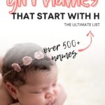 Cute Baby Girl Names That Start With H