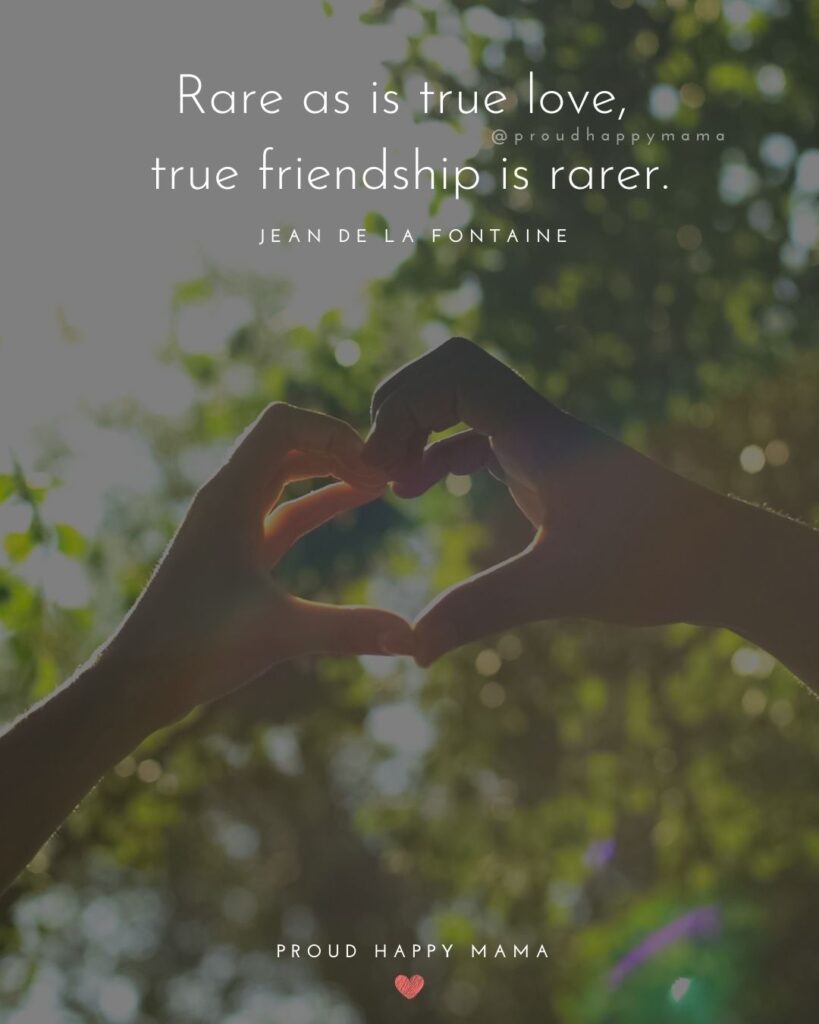 Friendship Quotes - Rare as is true love, true friendship is rarer.’ – Jean de La Fontaine