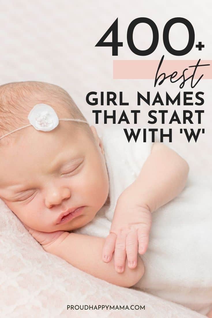 400+ Girl Names That Start With W (Unique & Pretty)