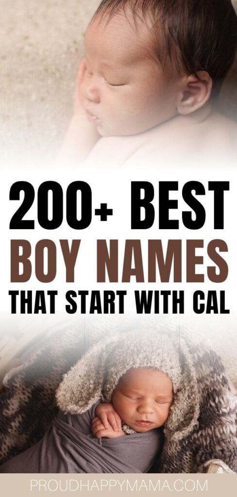 Best boy names that start with cal