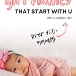 Cute Baby Girl Names That Start With U