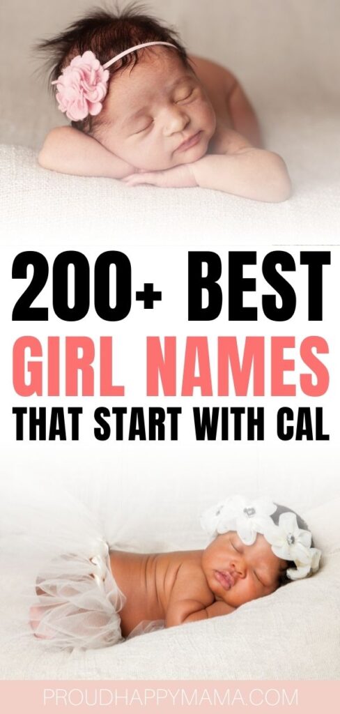 Girl Names That Start With Cal