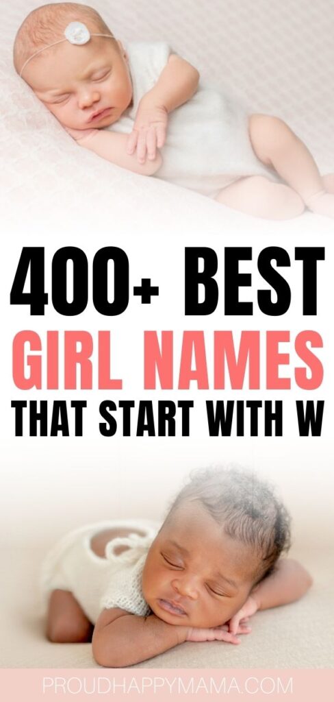 Girl Names That Start With W