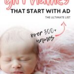 Pretty girl names that start with ad