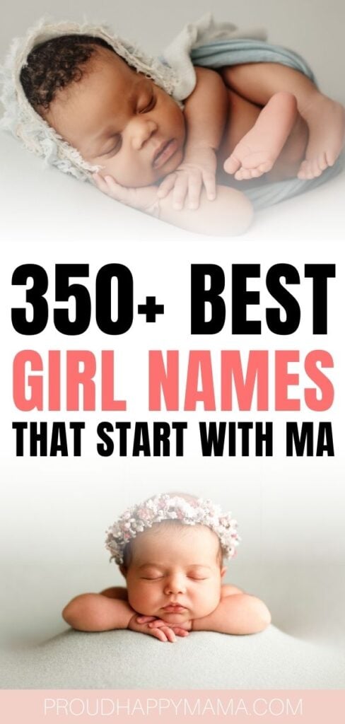 UNIQUE GIRL NAMES THAT START WITH MA