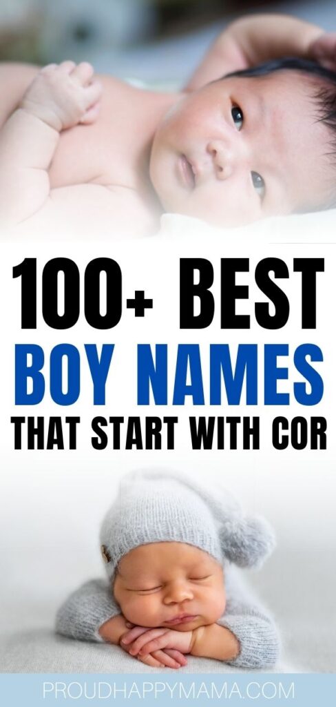 best boy names that start with cor
