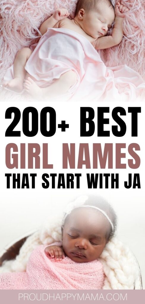Baby Girl Names That Start With Ja