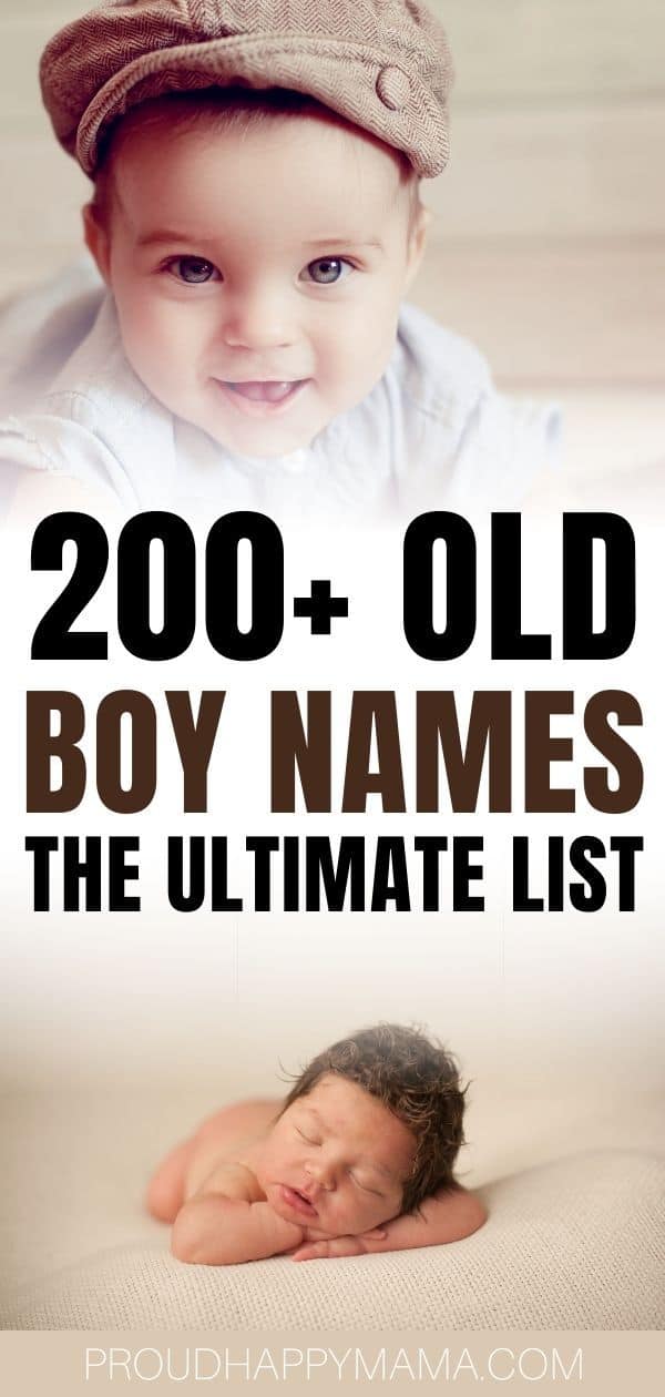 Cute Old Timely Boy Names