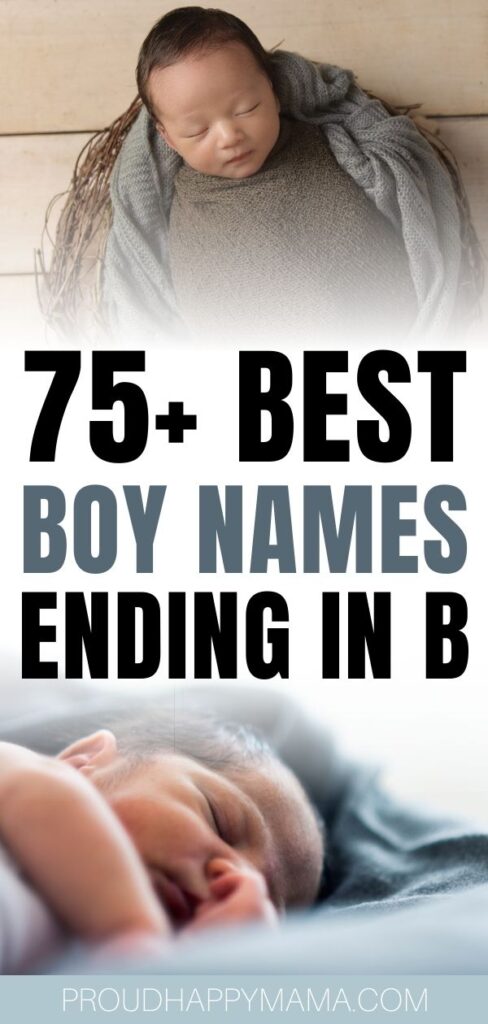 best boy names ending in b