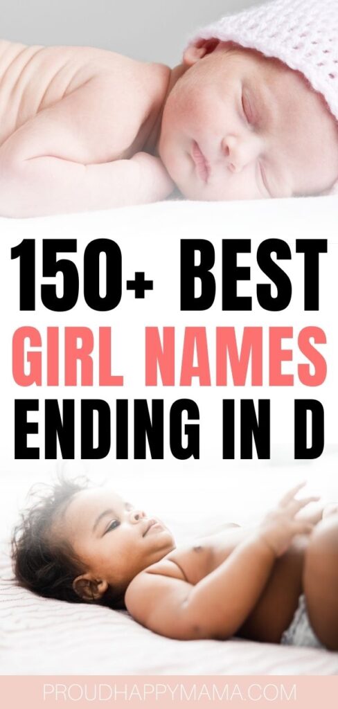 best girl names ending in d