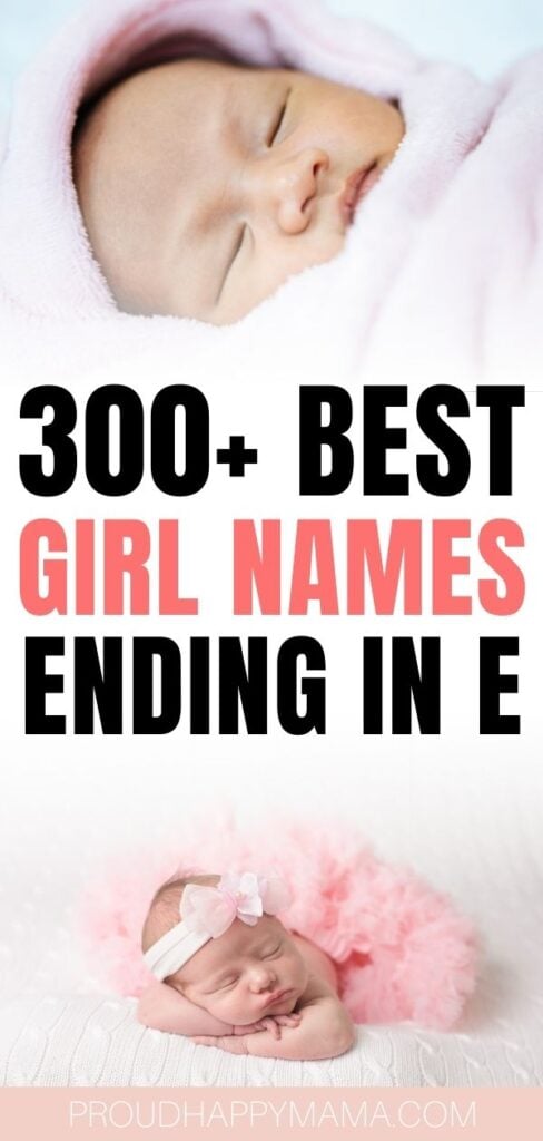 best girl names ending in e