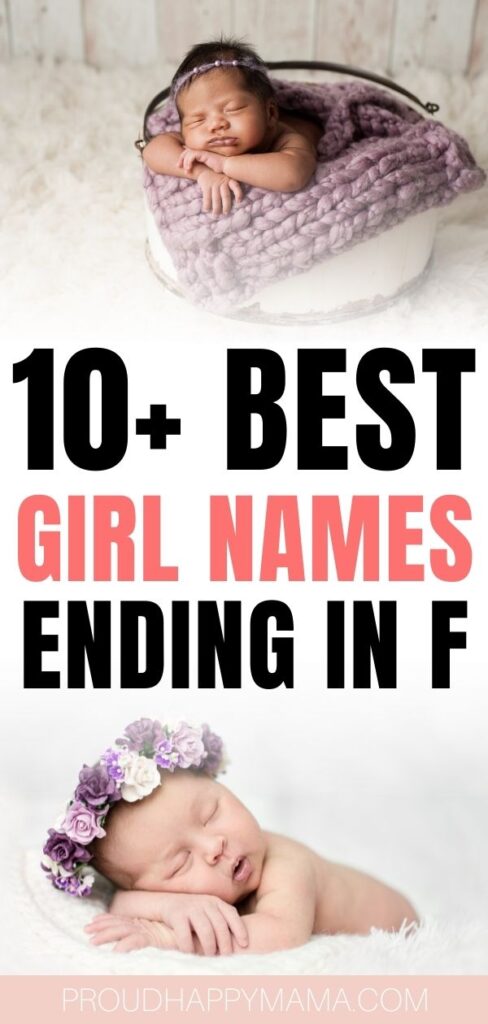 best girl names ending in f