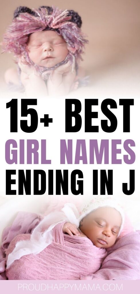 best girl names ending in j