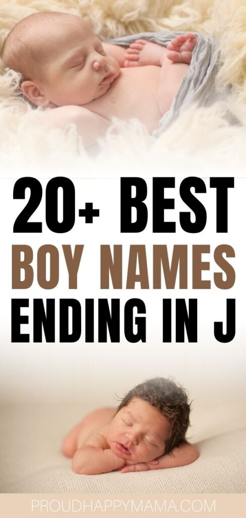 boy names ending with j