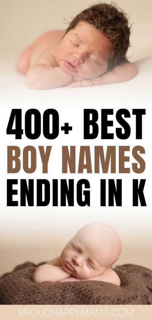 boy names that end with k