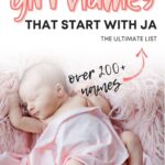 cute baby girl names that start with ja