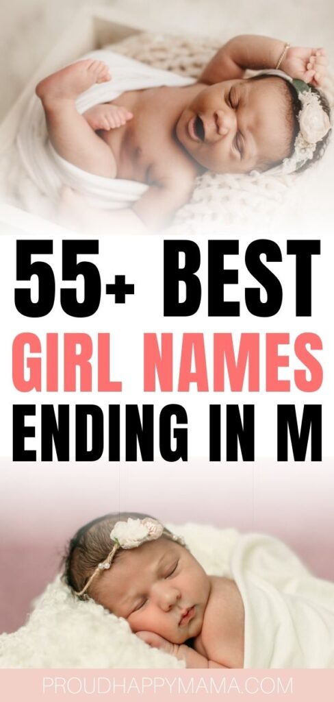 best girl names ending in m