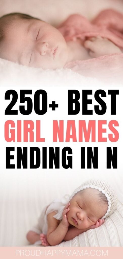 best girl names ending in n