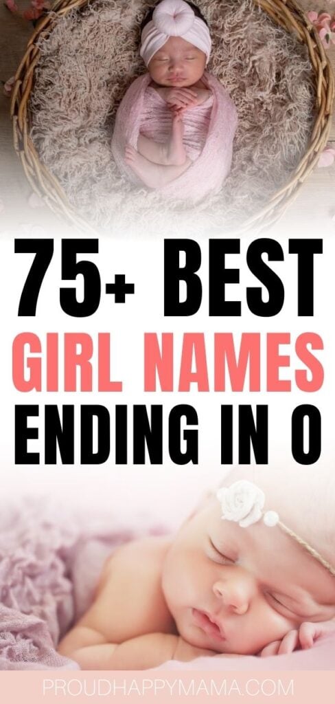 best girl names ending in o