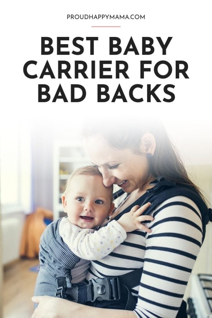 best baby carrier for bad back