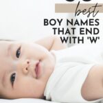 best boy names ending in w