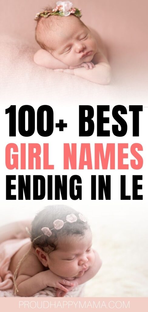 best girl names ending in le