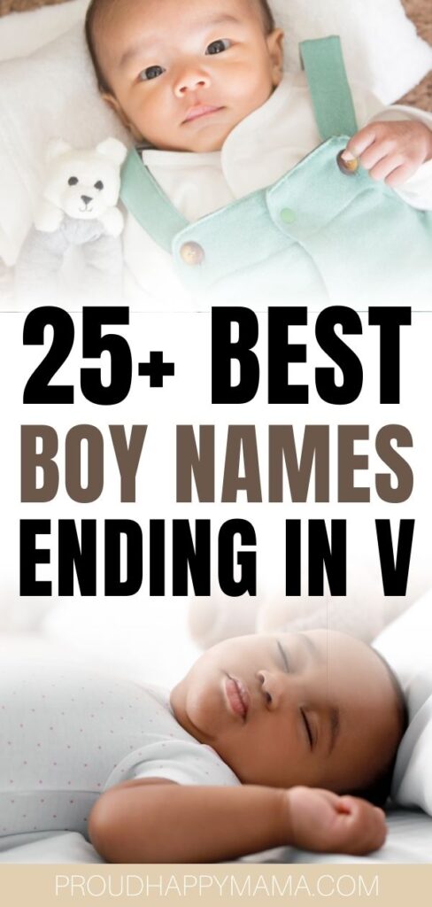 boy names ending with v