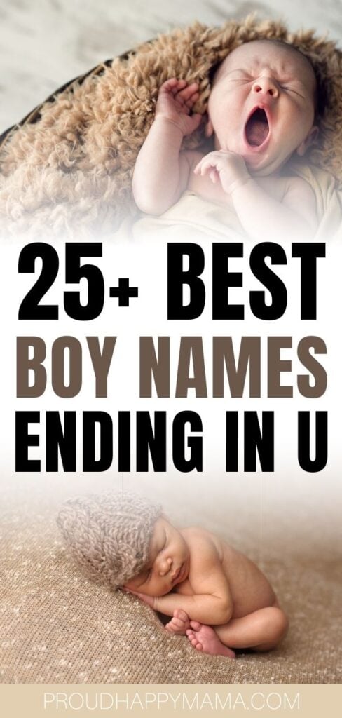 boy names that end with u