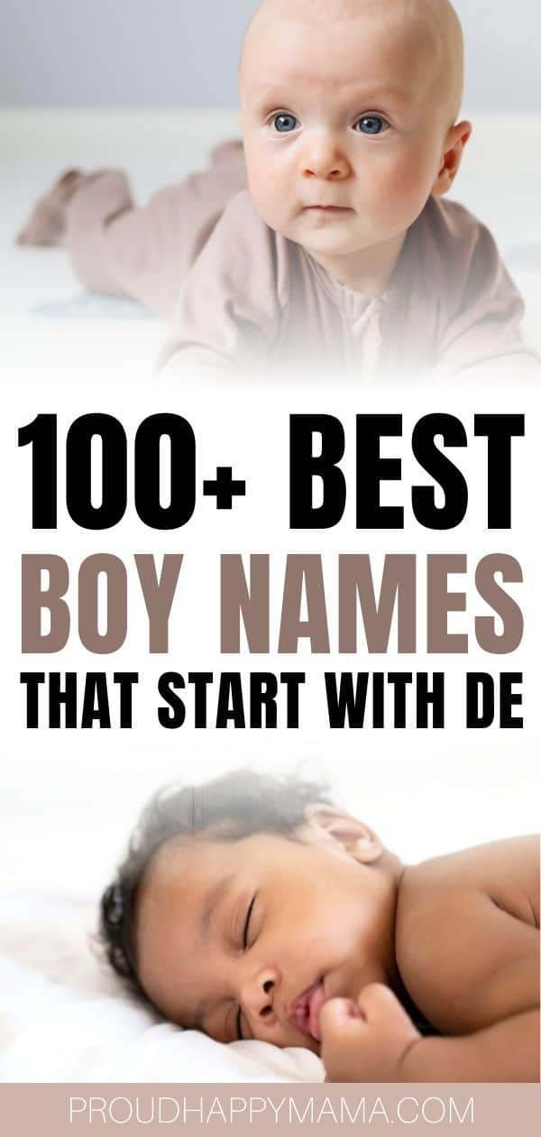 boy names that start in De