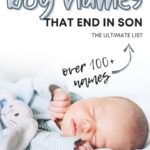 cute baby boy names ending in son