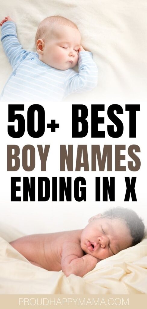 cute baby boy names ending in x
