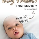 cute baby boy names ending in y