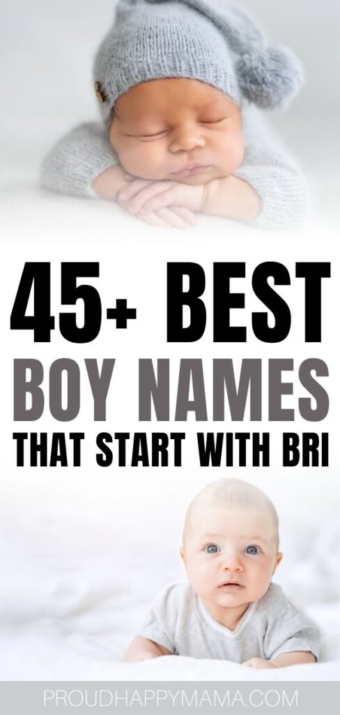 unique boy names that start with bri