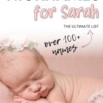 Nickname For Sarah