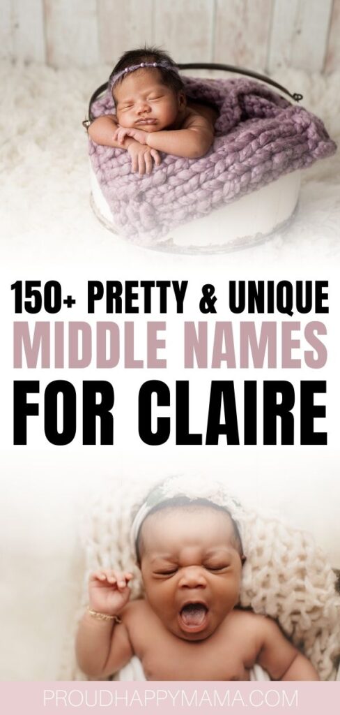 best middle names for Claire