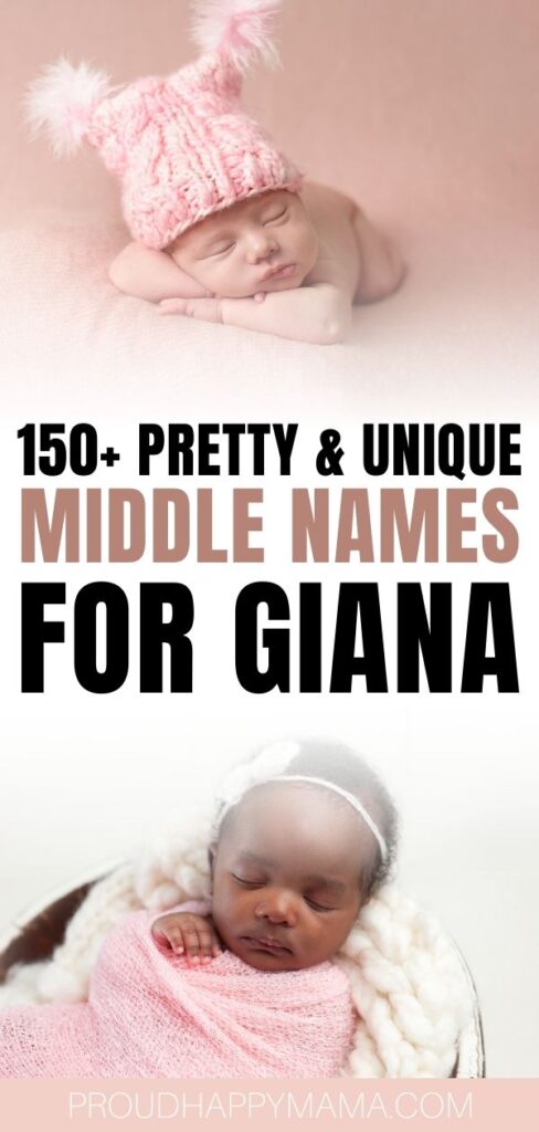 best middle names for Gianna