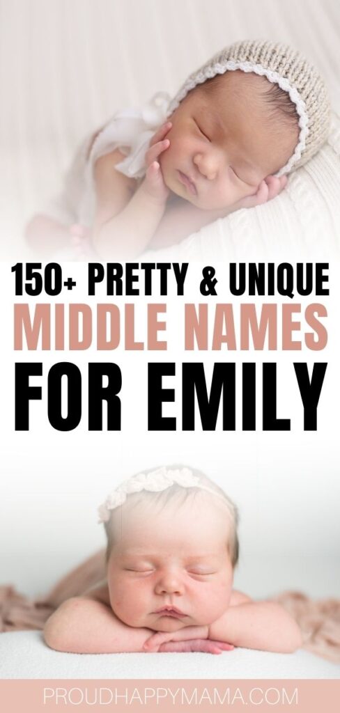 best middle names for emily