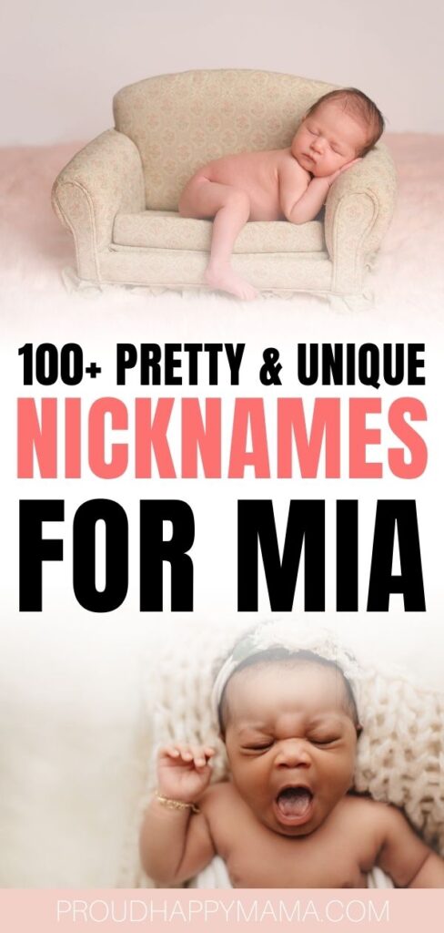 Nicknames For The Name Mia