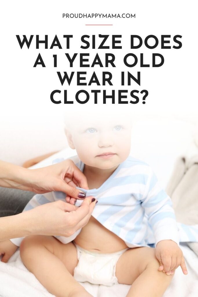baby clothes size for 1 year old