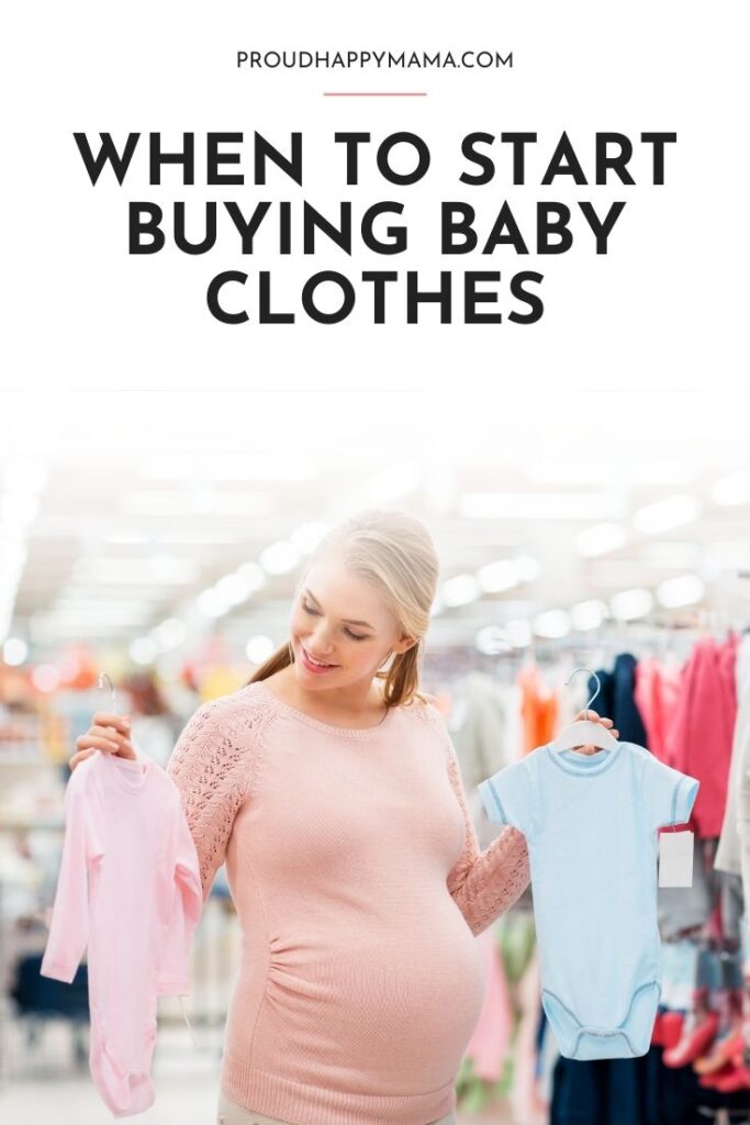 when did you start buying baby clothes