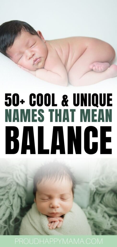 best baby names that mean balance