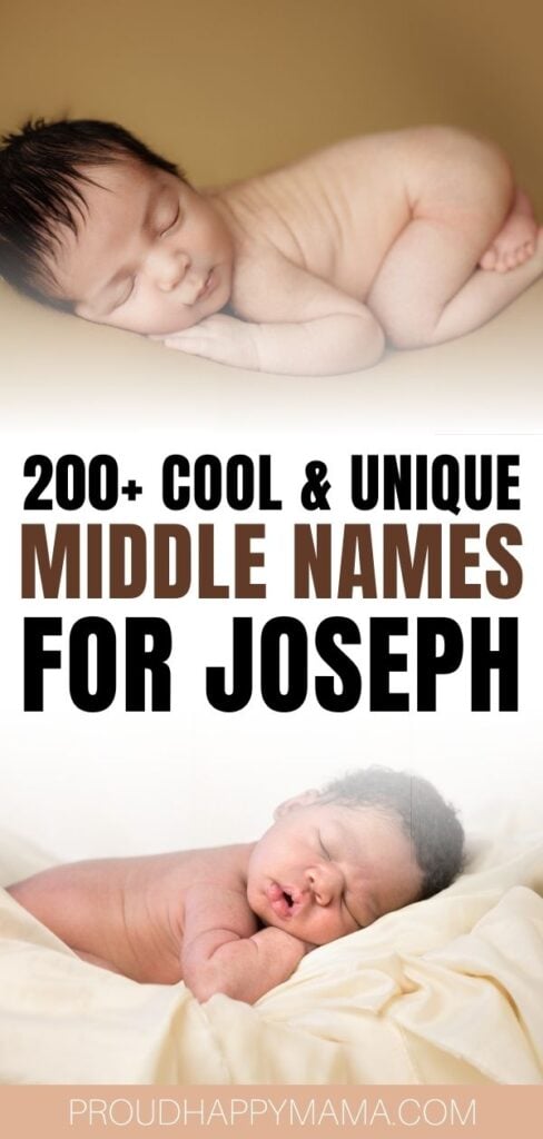 best middle names for Joseph