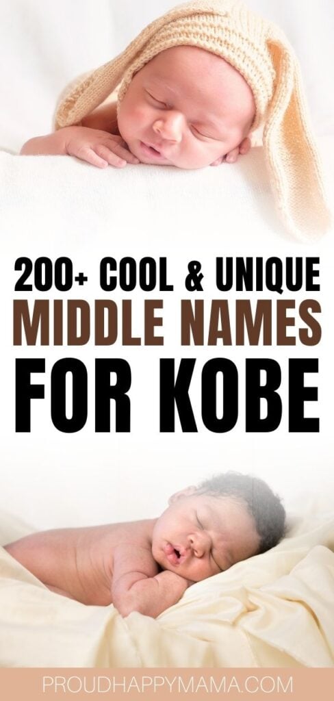best middle names for Kobe