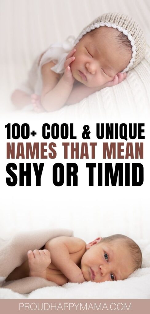 best baby names that mean shy