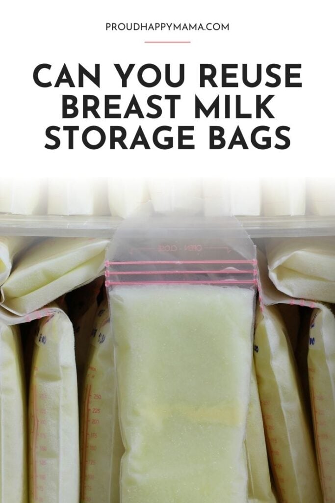 can you reuse breast milk storage bags