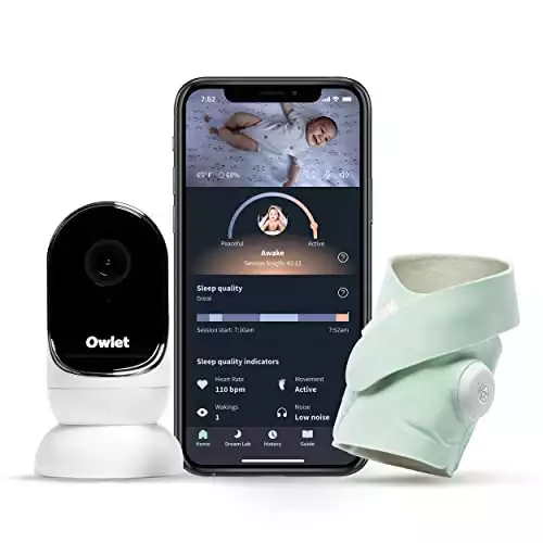 Owlet Dream Duo: Dream Sock Baby Monitor and HD Camera