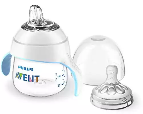 Philips Avent Natural Trainer Sippy Cup with Fast Flow Nipple and Soft Spout