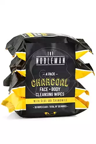 Men's Charcoal Face + Body Cleansing Wipes